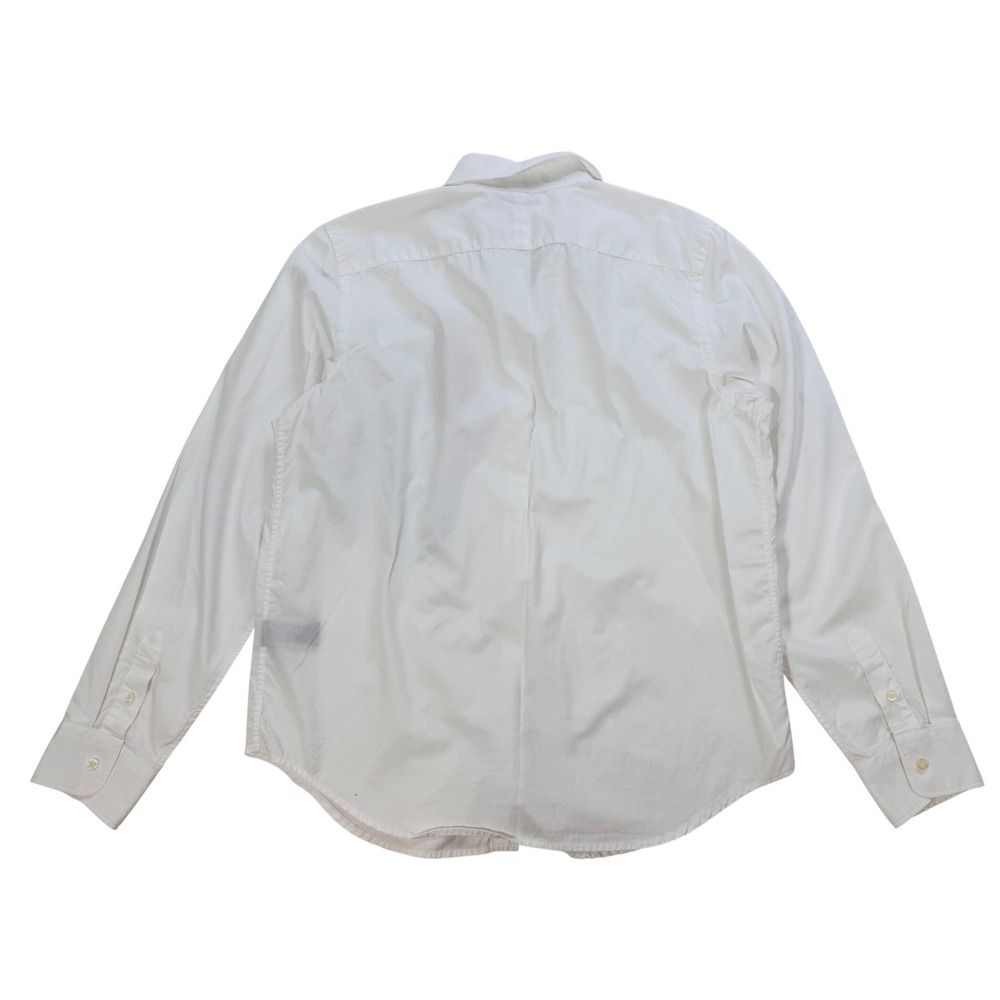 Lauren Ralph Lauren Women's White Patch Crest Button Down Shirt Size M Old Money - Picture 3 of 8